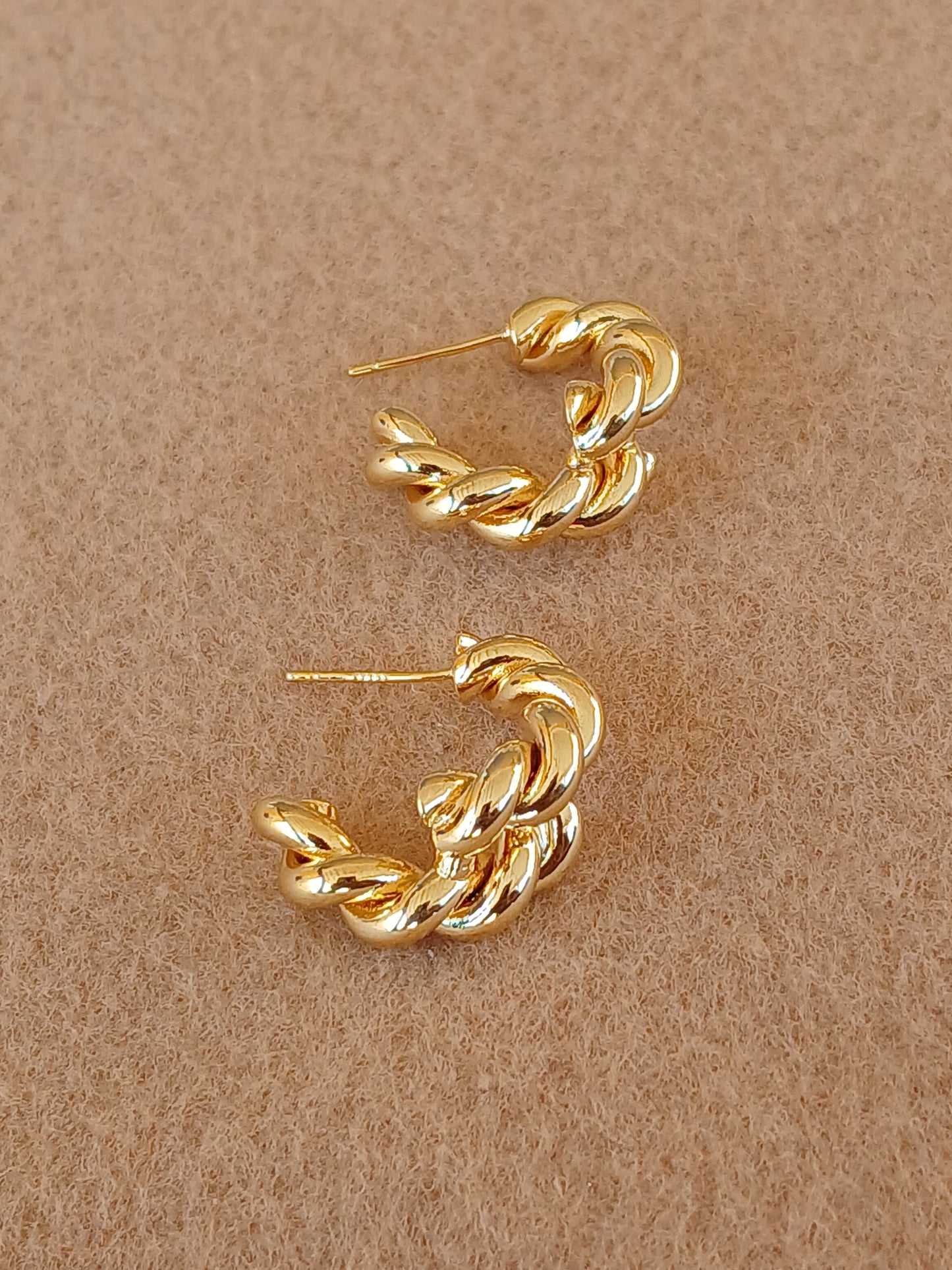 Twisted hoops earrings