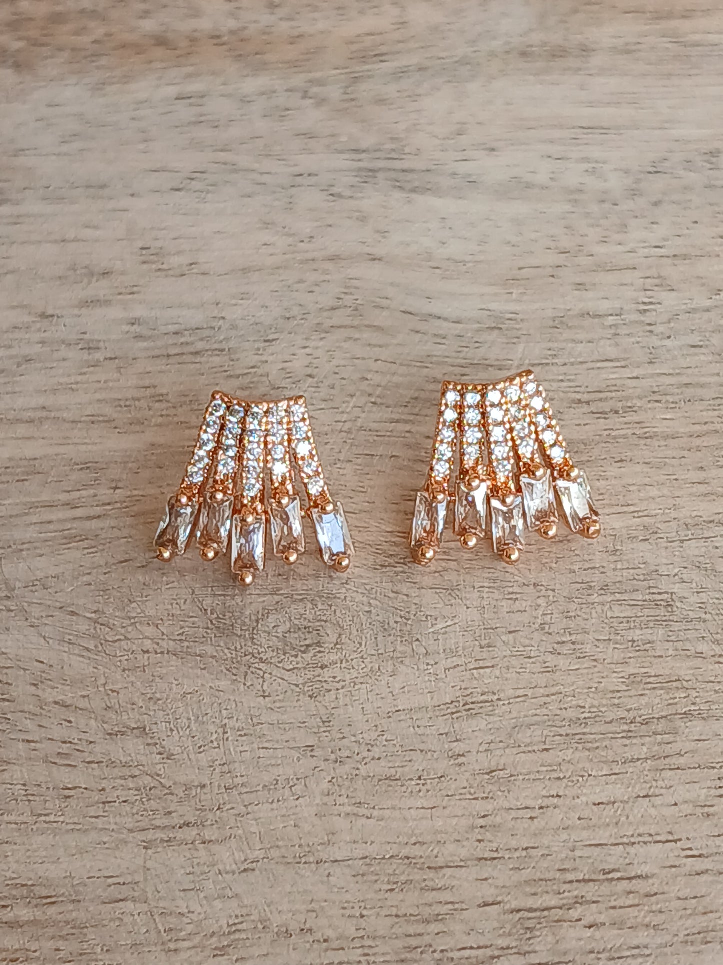 CZ Stone Stud Earring