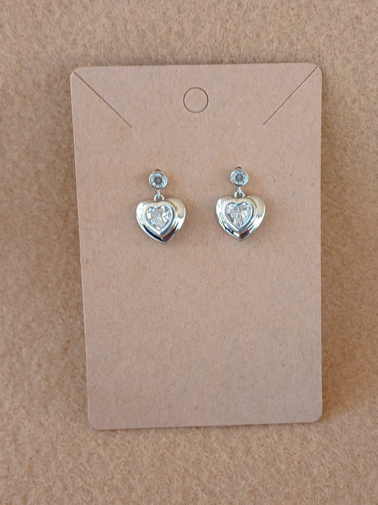 Heart Dangles Earring