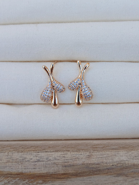 14K Gold-Plated Statement Stud Earring