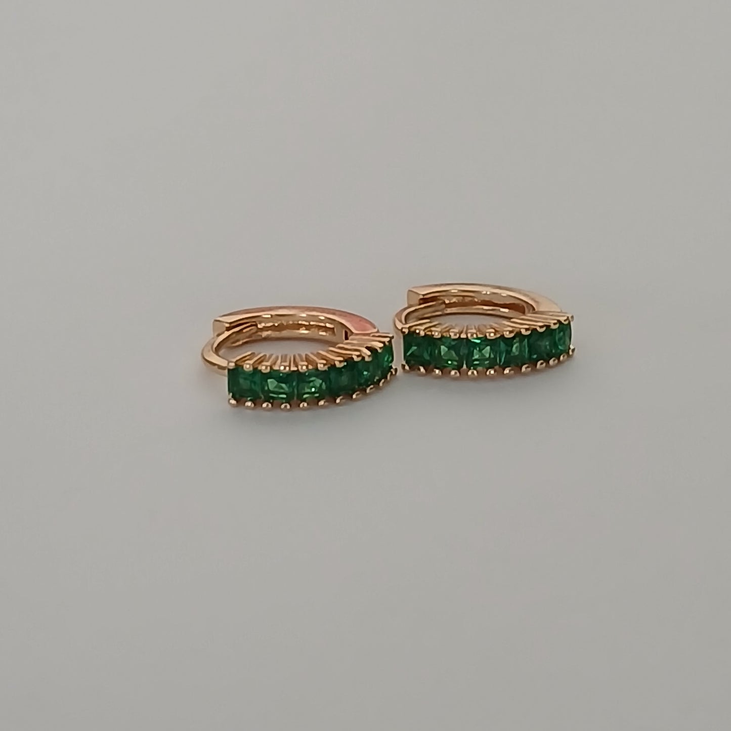 Emerald Huggie Earring