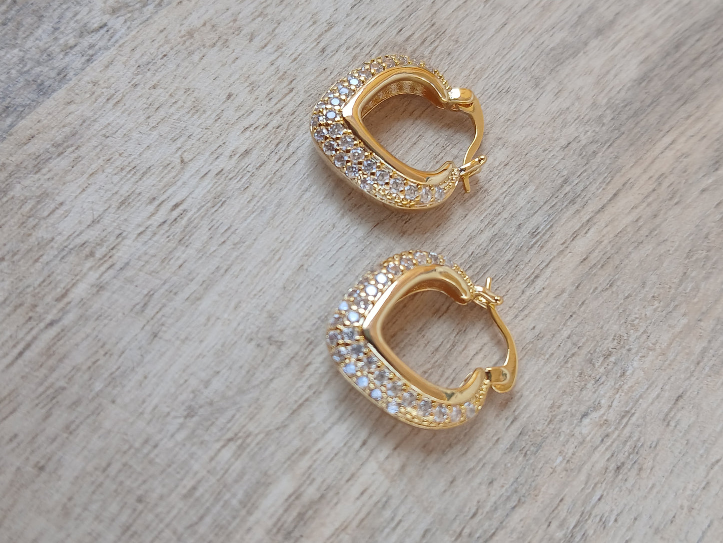 Zirconia Hoop Earring