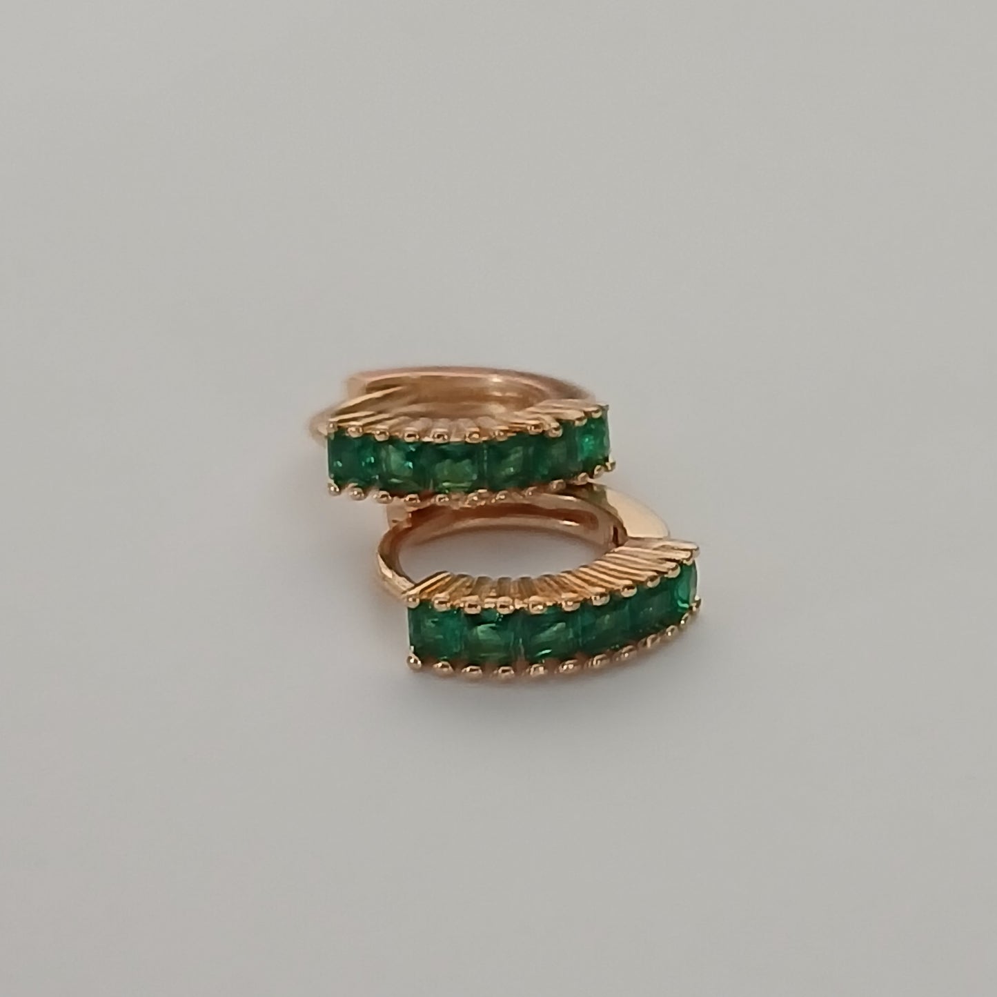 Emerald Huggie Earring