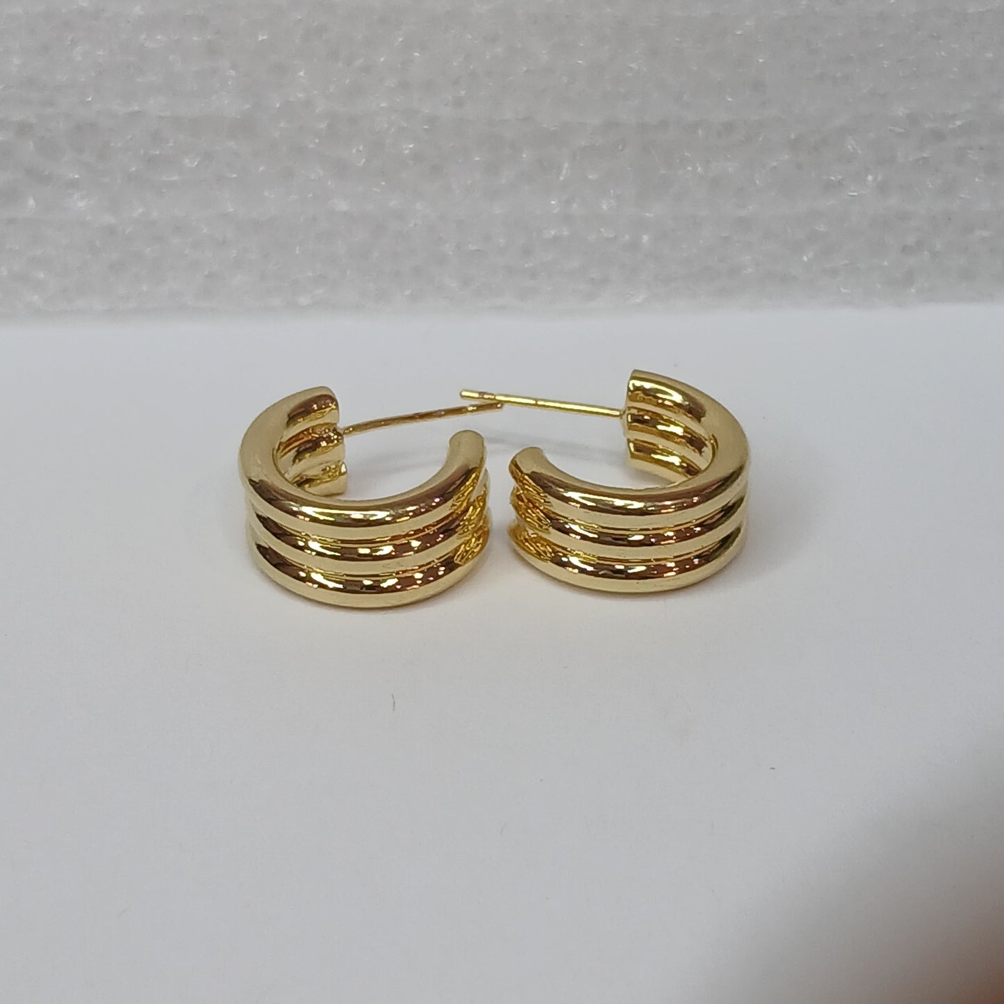 Triple Band Hoop Earring