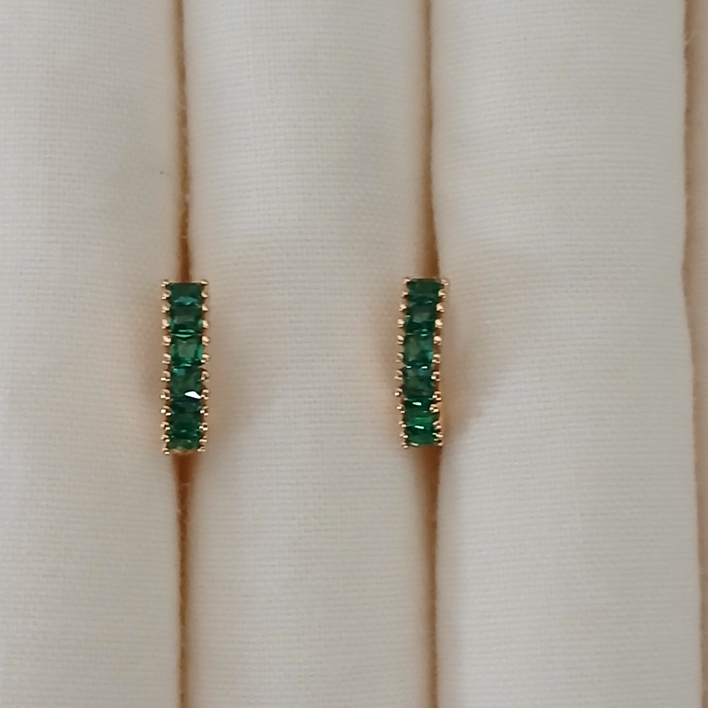 Emerald Huggie Earring