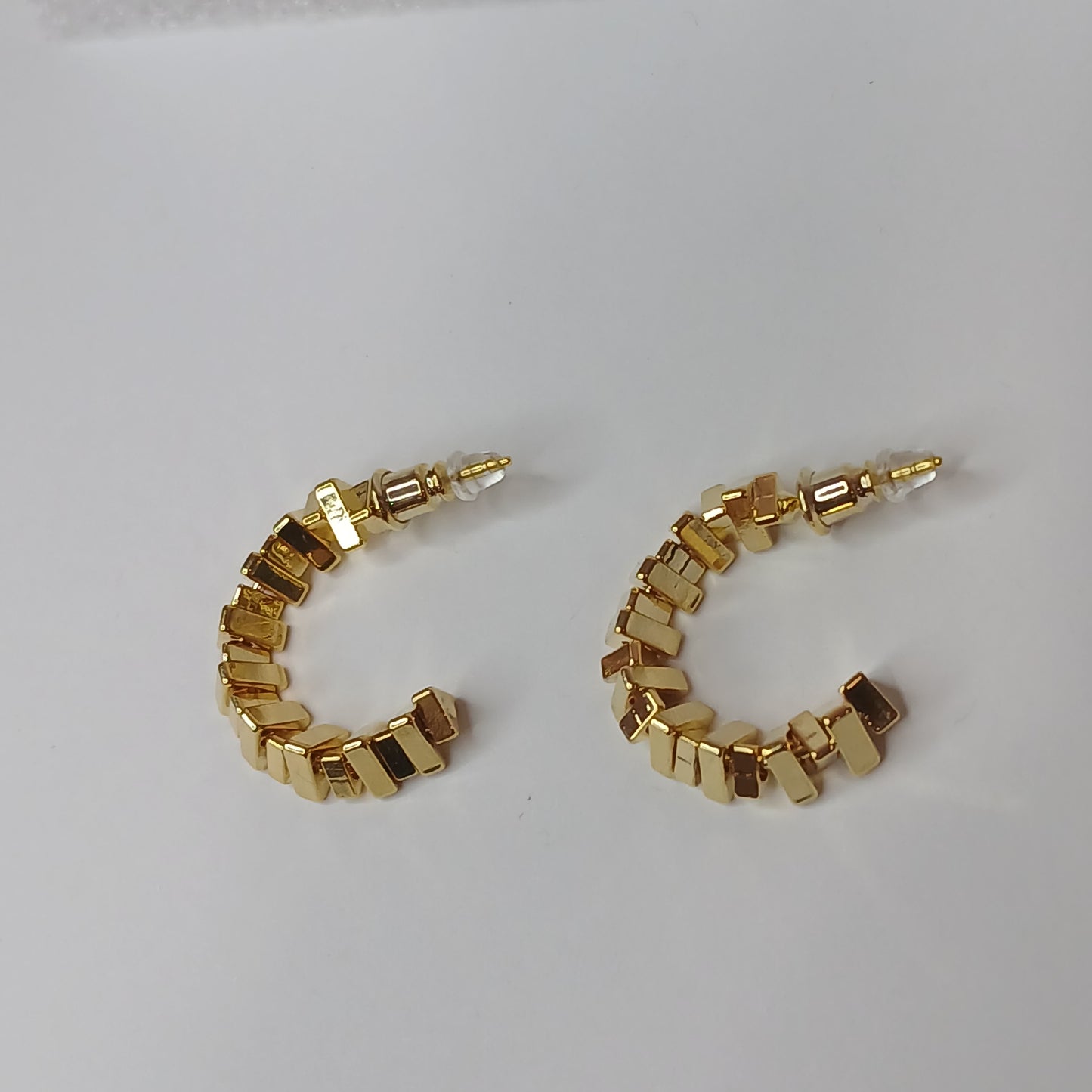 Small Tringle Cut Hoop Earring