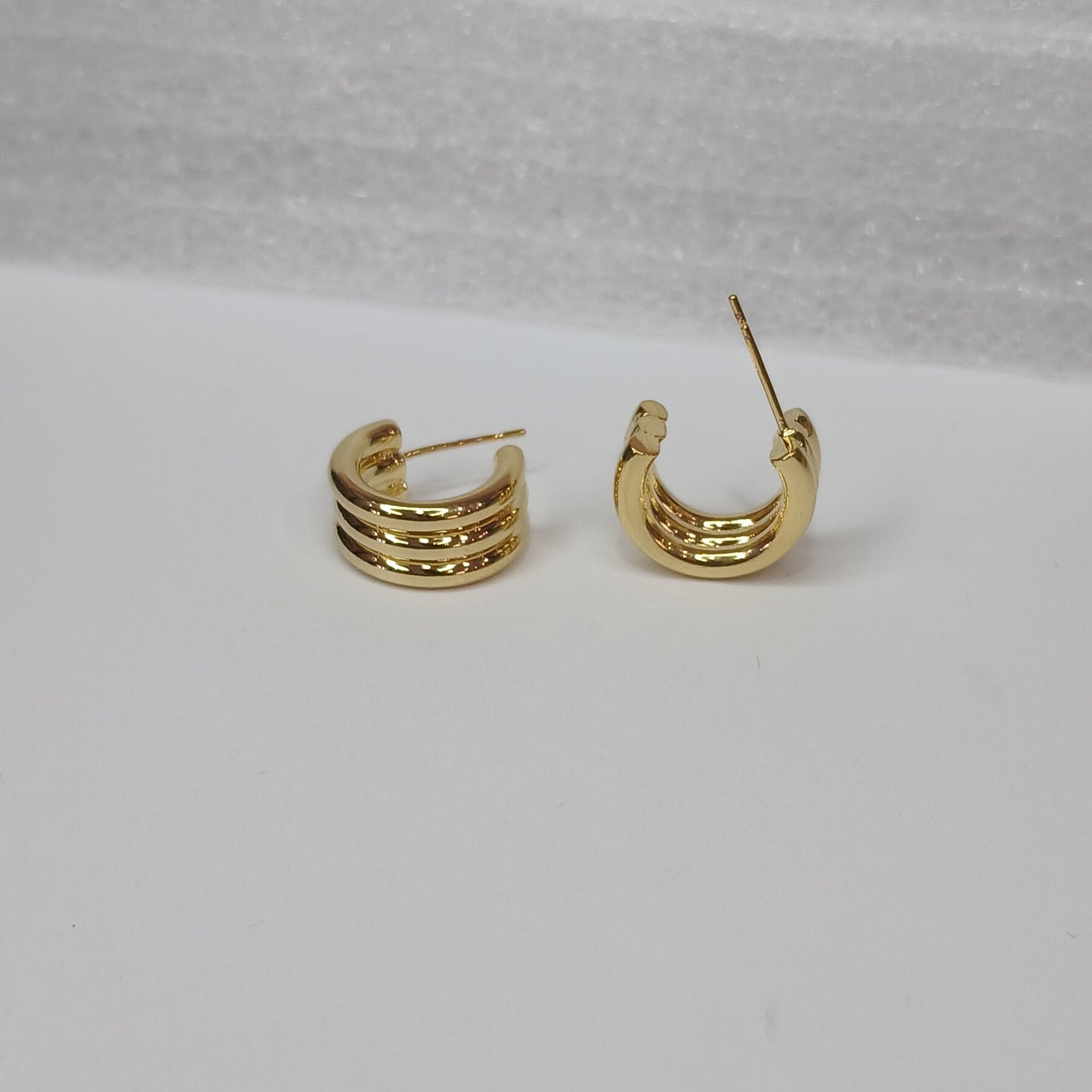 Triple Band Hoop Earring