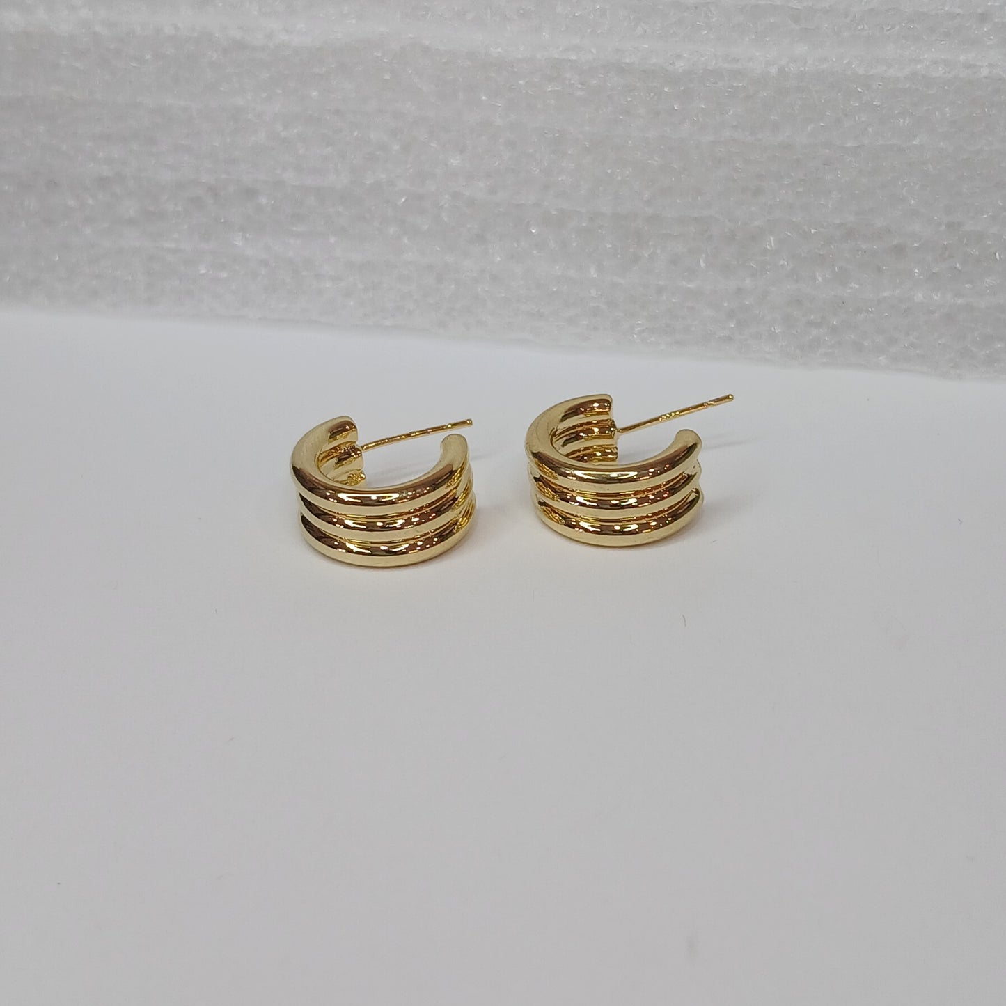 Triple Band Hoop Earring